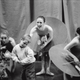 The ballerinas and their sons: Katita Waldo and James Crutcher; Tina LeBlanc and Marinko Jerkunica; Kristin and Kai Long, backstage after a performance of “The Vertiginous Thrill of Exactitude.”